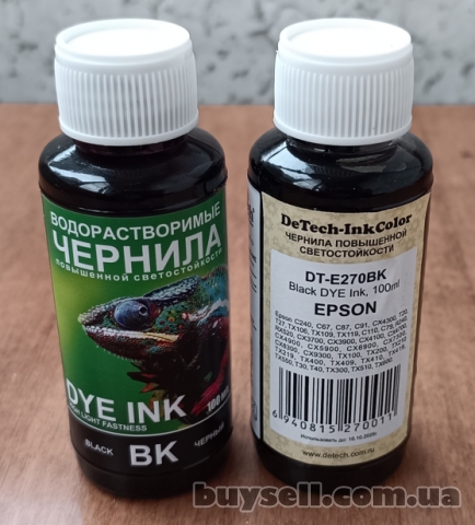 Продам чернила Detech DT-Е270Bk Black для Epson (100мл. ), Донецк, 250 руб