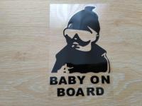 Наклейка на авто Ребенок в машине&quot;Baby on board&quot; Черная