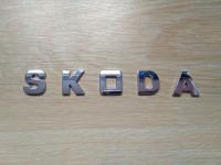 Металлические буквы Skoda на кузов авто наклейки на авто не ржавеют