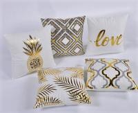 Декоративная подушка (наволочка)  Коллекция Золото на белом