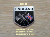 Наклейка на авто Флаг Англии алюминиевые на авто