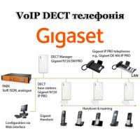 Бездротові VoIP DECT системи зв'язку Gigaset Pro