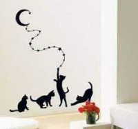 Наклейки виниловые на стену(котята)