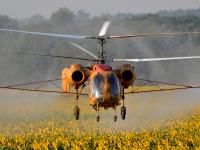 Обробка соняшнику вертольотом і кукурузником Ан-2