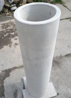 Кашпо из бетона,  колонна бетонная греческая,  вазон лофт