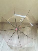 Прозрачный зонт трость детский,  подростковый