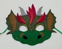Карнавальная маска Дракон - символ 2024 года