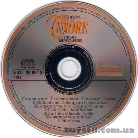 Audio CD  Die Grossen Tenöre (Stimmen,  Die Verzaubern)