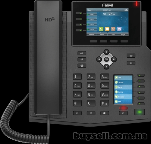 Fanvil X5U-R,  sip телефон 16 SIP акаунтів,  USB, PoE (запись разговор