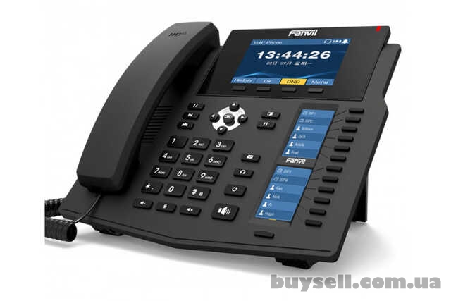 Fanvil X6U, sip телефон преміум класу, 20 SIP-акаунтів, RJ9, USB, PoE