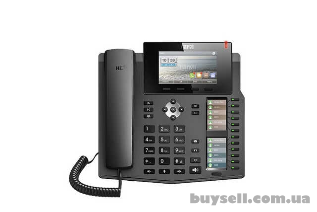 Fanvil X6U, sip телефон преміум класу, 20 SIP-акаунтів, RJ9, USB, PoE