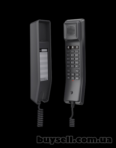 Grandstream GHP611 Black, готельний ip-телефон, 2 sip-акаунти, PoE