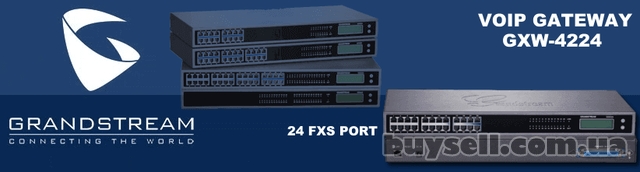Grandstream GXW4224,  голосовий ip шлюз,  24xFXS,  1xLAN,  (1GbE) Giga