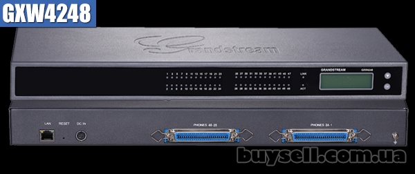 Grandstream GXW4248,  голосовий ip шлюз,  48xFXS,  1xLAN,  (1GbE) Giga