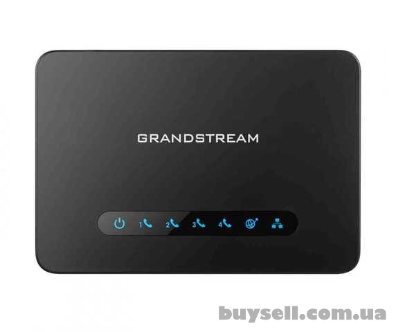 Grandstream HT814,  телефонний адаптер,  4xFXS,  1xLAN,  1xWAN,  (1GbE