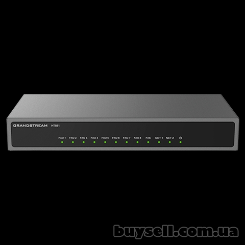 Grandstream HT881, голосовий ip шлюз, 2хRJ-45, 1x FXS, 8x FXO