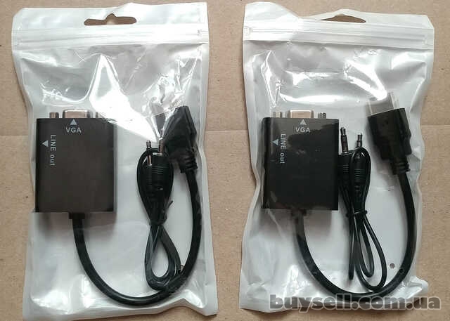 HDMI – VGA переходник для подключения к мониторам приставок, тюнеров.