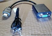 HDMI – VGA переходник для подключения к мониторам приставок, тюнеров.