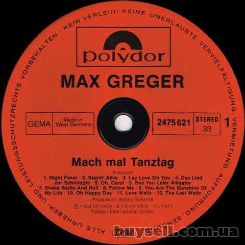 Jazz LP Max Greger – Mach Mal Tanztag