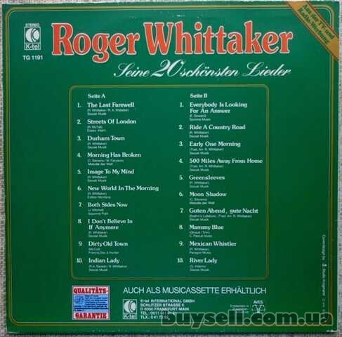 LP Roger Whittaker/ Роджер Уиттакер – Seine 20 Schönsten Lieder