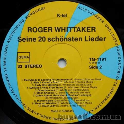 LP Roger Whittaker/ Роджер Уиттакер – Seine 20 Schönsten Lieder