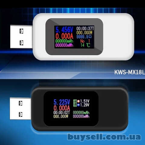 USB тестер,  многофункциональный, цветной,  Keweisi KWS-MX18L