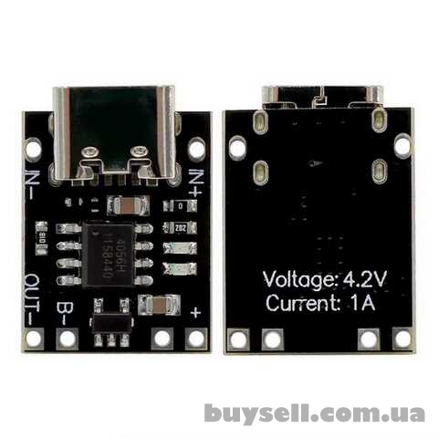 TP4057 USB-Type-C 5В 1А мини контроллер заряда с защитой