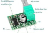 Цифровой Усилитель PAM8403 с регулятором громкости звука 2*3 Вт