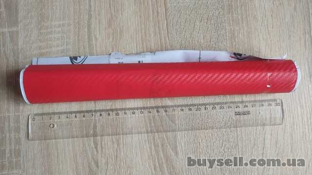 Карбоновая пленка красная 122х29. 5 см