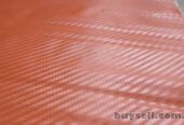 Карбоновая пленка оранжевая 125х29. 5 см
