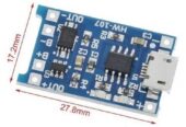 Контроллер заряда TP4056 Micro USB 1A 18650 для литиевых LI-ION аккуму