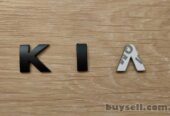 Металлические буквы KIA ,  киа на кузов авто