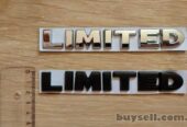 Металлические буквы Limited на кузов авто