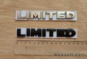Металлические буквы Limited на кузов авто