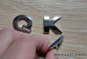 Металлические буквы Q . K . D на кузов авто