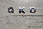 Металлические буквы Q . K . D на кузов авто