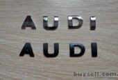 Металлические буквы на авто AUDI Ауди