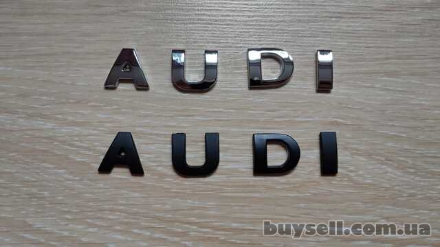 Металлические буквы на авто AUDI Ауди