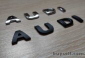 Металлические буквы на авто AUDI Ауди