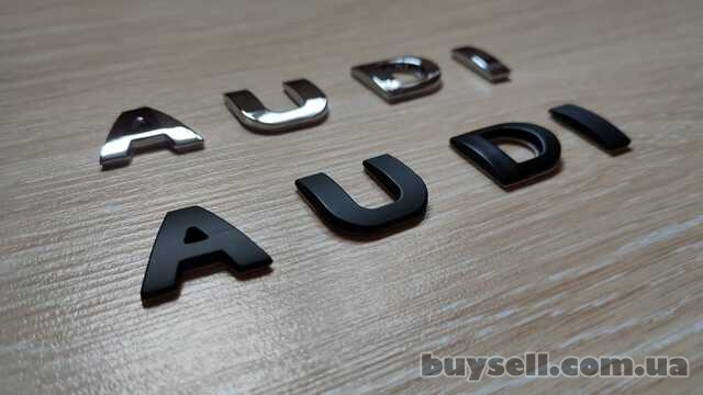 Металлические буквы на авто AUDI Ауди
