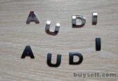 Металлические буквы на авто AUDI Ауди