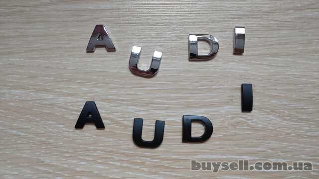 Металлические буквы на авто AUDI Ауди