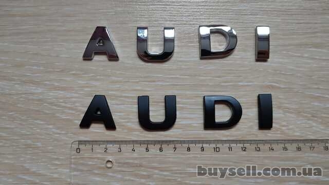 Металлические буквы на авто AUDI Ауди