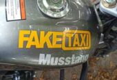 Наклейка FakeTaxi жёлтая светоотражающая на авто-мото