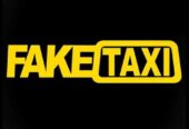 Наклейка FakeTaxi жёлтая светоотражающая на авто-мото