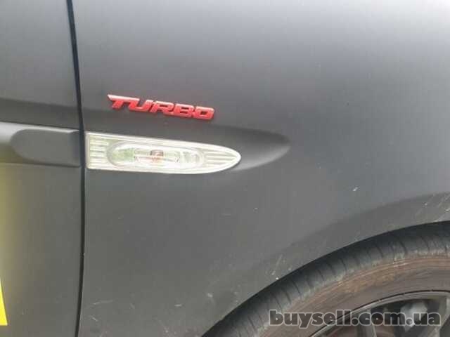 Наклейка Turbo Красная Металлическая турбо