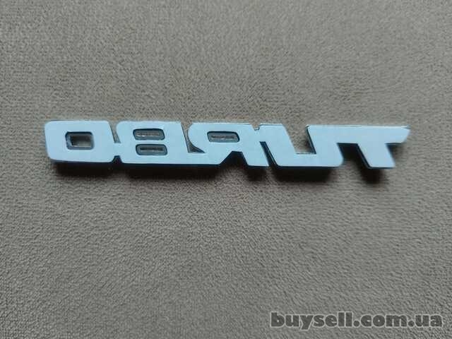 Наклейка Turbo Серебро Металлическая на авто