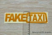 Наклейка на авто-мото FakeTaxi светоотражающая