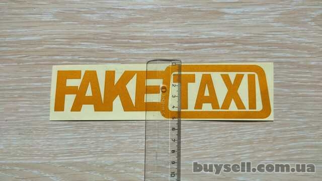 Наклейка на авто-мото FakeTaxi светоотражающая