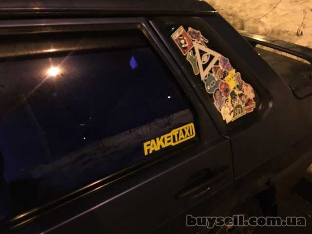 Наклейка на авто-мото FakeTaxi светоотражающая
